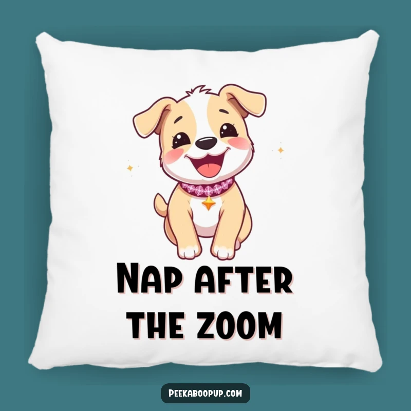 Funny Joyous Puppy Zoomie Pillow - Soft Energetic Cushion Gift